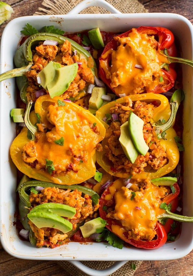 Taco Stuffed Bell Peppers Low Carb - Healthy & Low Carb Recipes