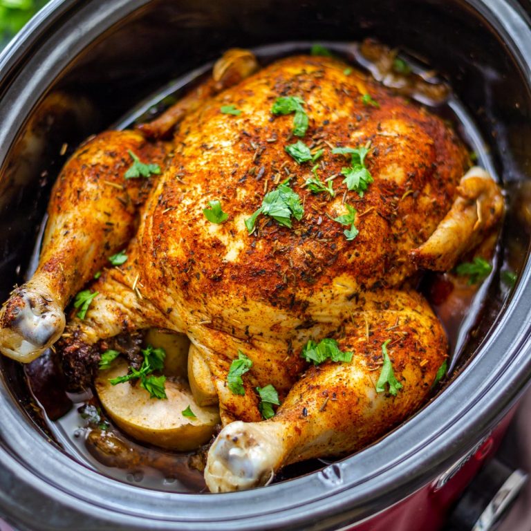 Slow Cooker Whole Chicken