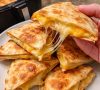 Cheesy Air Fryer Quesadilla Triangles (Easy & Crispy)