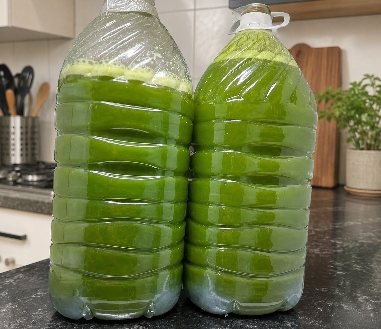 High Protein Homemade Fresh Green Juice
