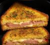 Air Fryer Grilled Ham & Cheese Sandwich