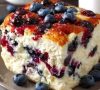 High Protein Berry Breakfast Bake