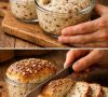 Seeded No-Knead Jar Bread