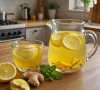 High Protein 3-Ingredient Ginger Lemon Water