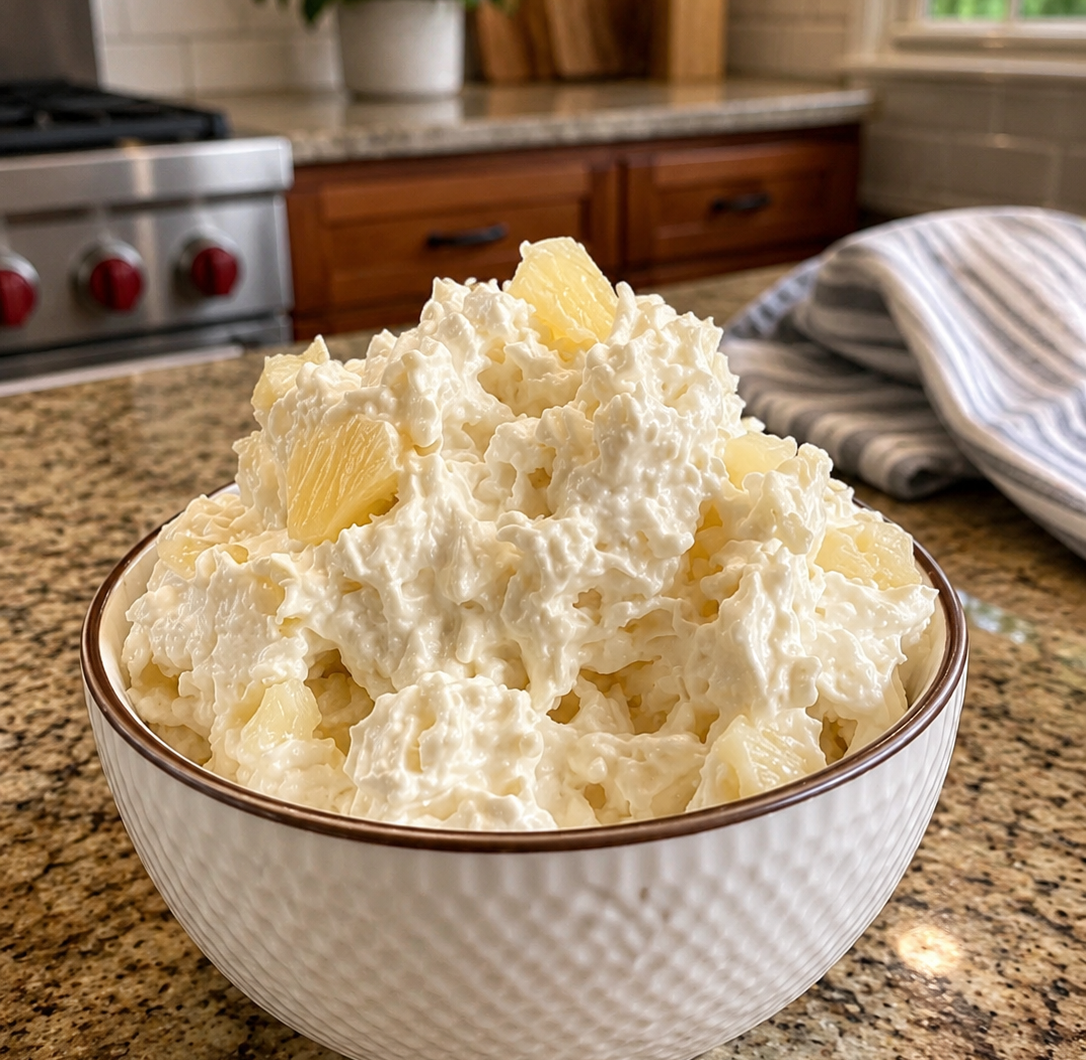 Healthy Old-School Creamy Pineapple Fluff