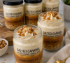 Healthy No-Bake Salted Caramel Cheesecake Shooters